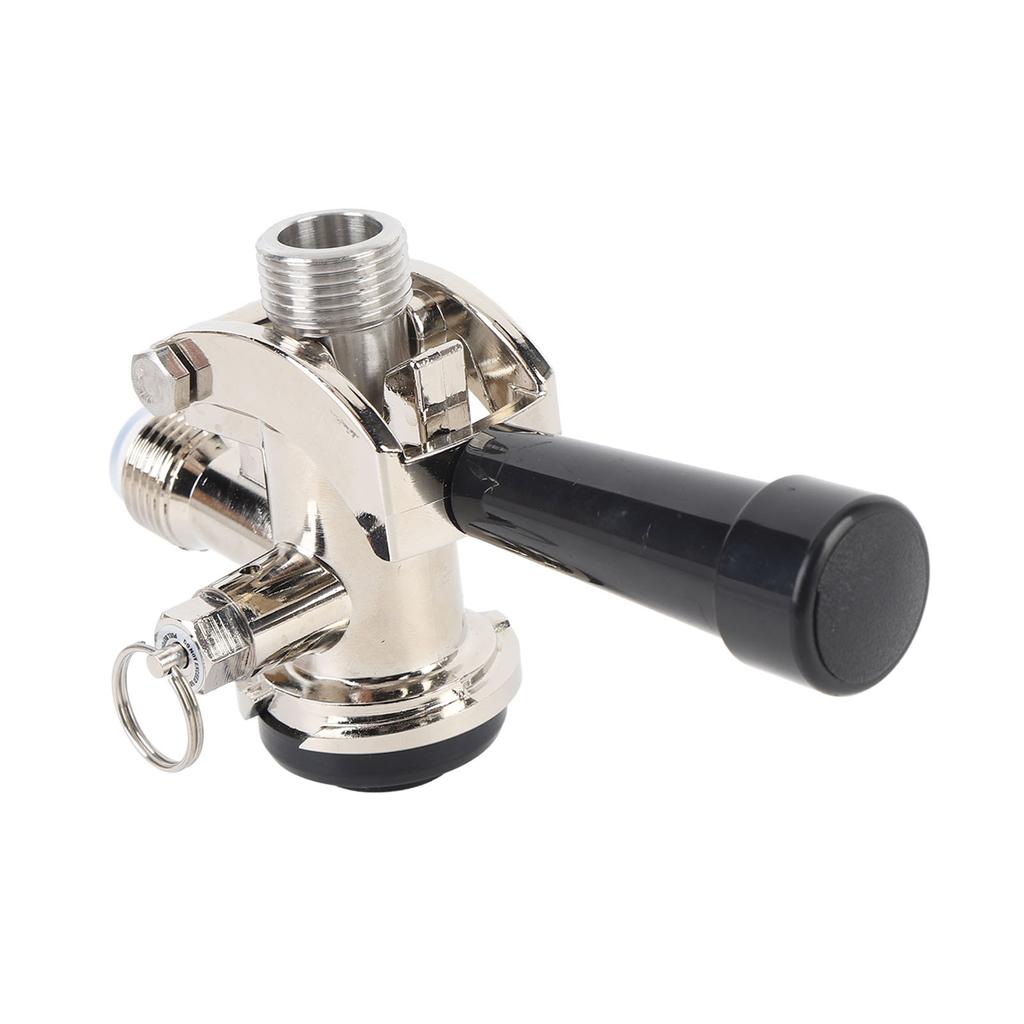 Fasskupplung Edelstahl G5/8 D-förmiger ergonomischer Griff Bierzapfanlagenkupplung für Kegerator