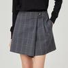 LIKK Check Wrap Shorts (Charcoal)_L4A1-Pt01C
