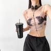 Canotte da donna estive Canotte con stampa fiocco Camisa senza maniche stile corto femminile