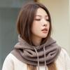 Warm Knitted Hooded Cap Ear Protection Scarf Hat Fashion Full-envelope Cap  Unisex