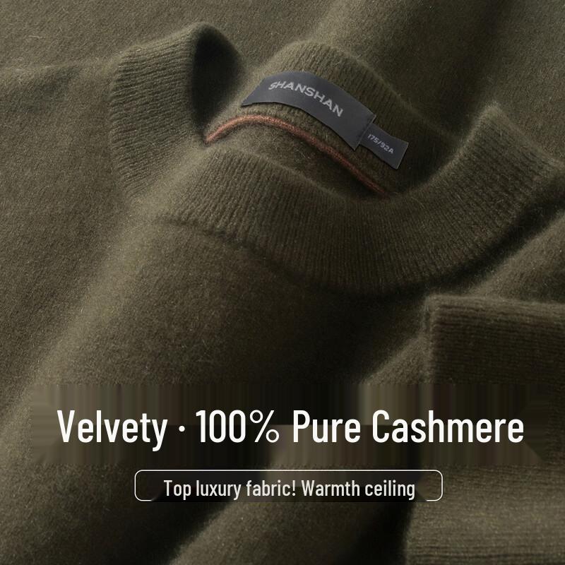SHANSHAN Men's 100% Cashmere Pullover Sweater