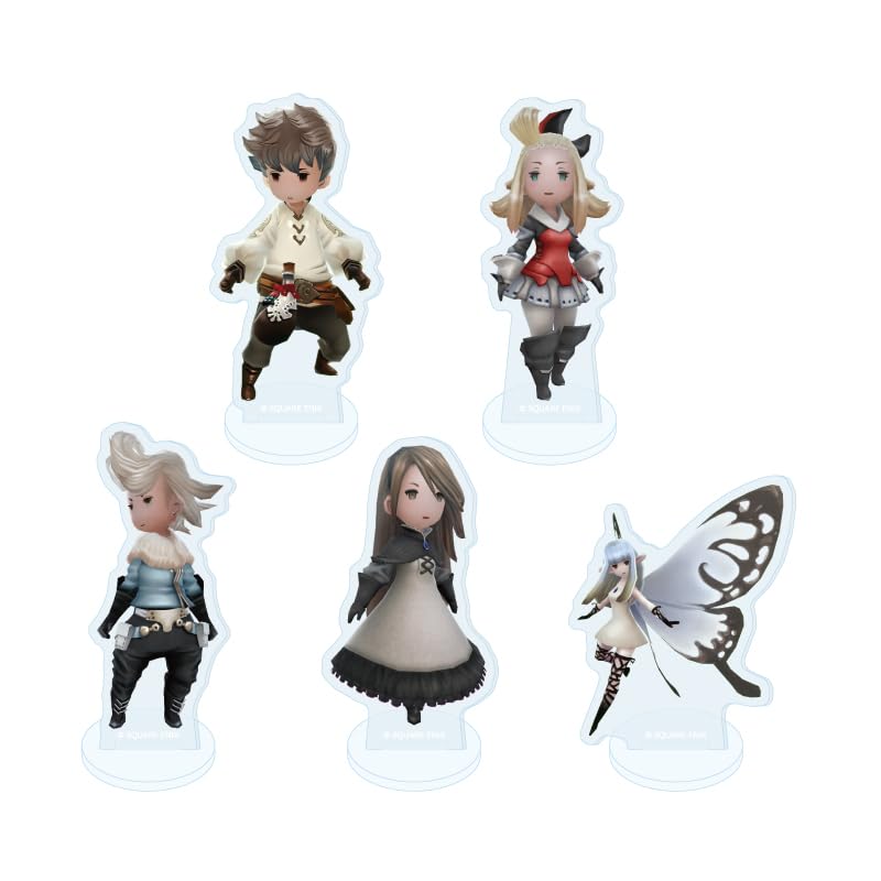 Bravely Default Flying Fairy HD Remaster 01 [Официальная иллюстрация] Акриловый мини-стенд, набор из 5 штук