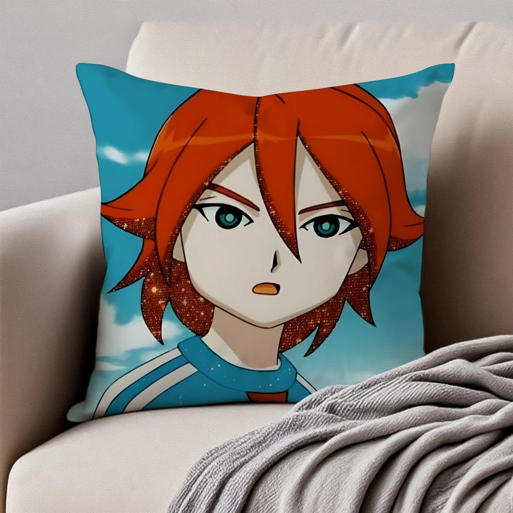 game energetic anime IInazuma EEleven Cushion Cover Pillowcase Antidustmite Invisible Zipper Short Plush Sofa Cushion