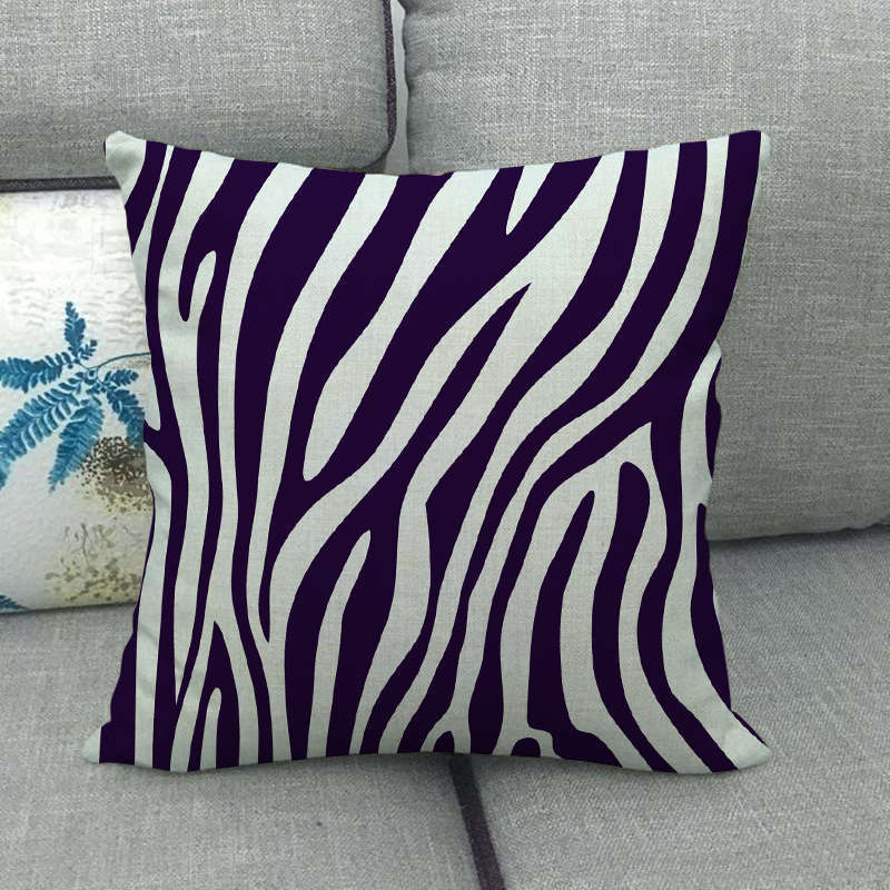 Black And White Leopard Print Spots Digital Printing Short Plush Pillow Covers For Car Sofa Office Cushion Cover Home Goods