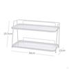 Bathroom Countertop Organizer Vanity Rack Waterproof Freestanding Storage Box for