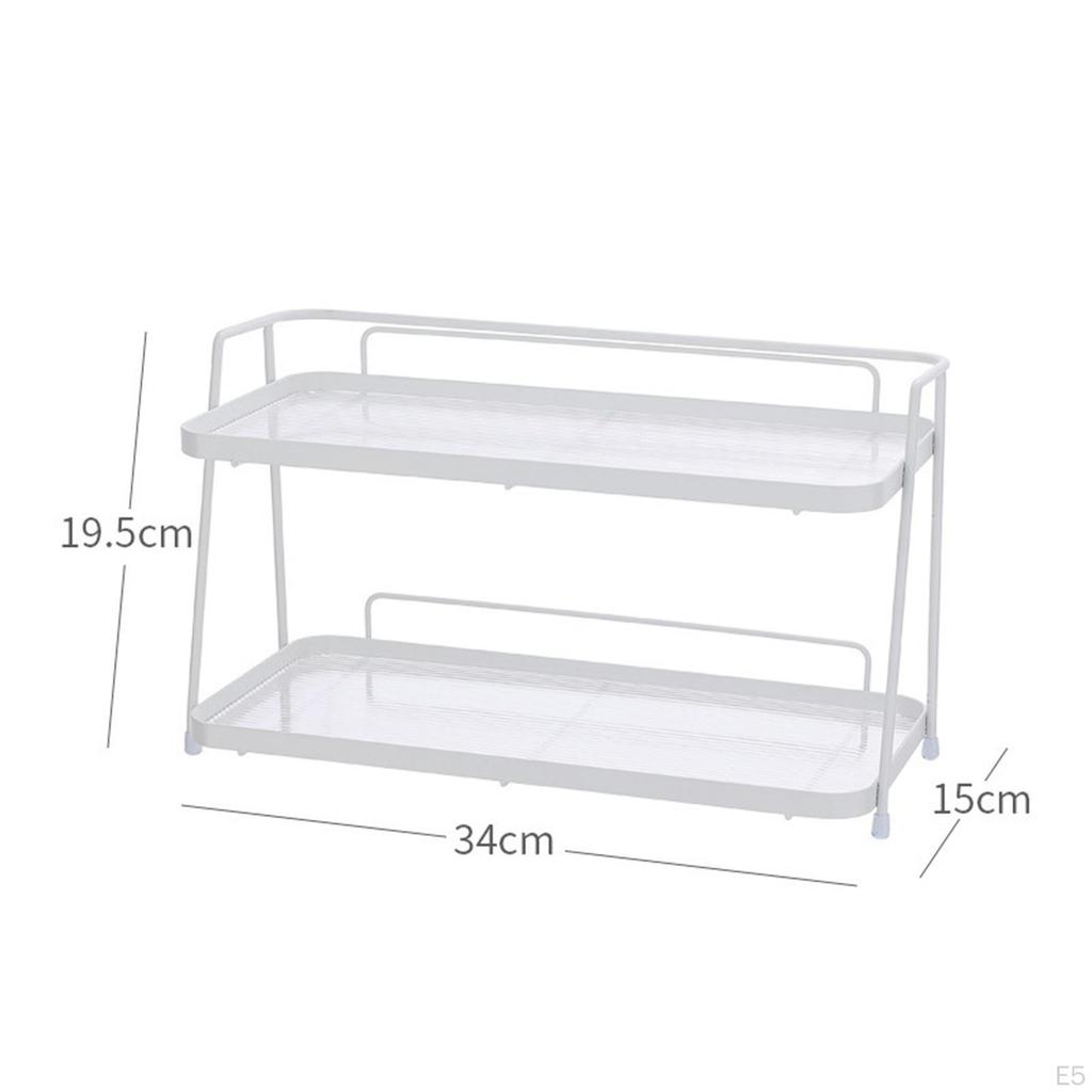 Bathroom Countertop Organizer Vanity Rack Waterproof Freestanding Storage Box for