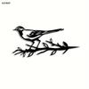 Wrought Iron Magpie on Tree Garden Decor Modern