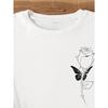 Europese maten Rozenprint Ronde Hals T-shirt, Casual Top met Korte Mouwen Voor Lente & Zomer, Dameskleding