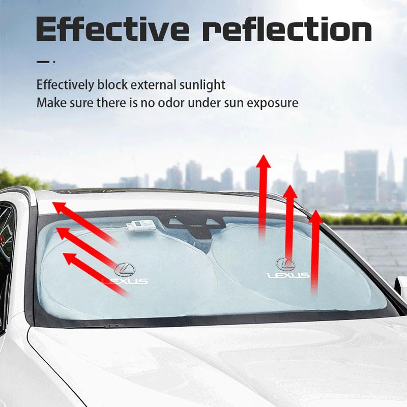 Car Windshield Sun Shade Visor UV Protection Shield For Lexus FSPORT LBX NX RX 350h 450h ES UX 300e GS IS LS LX CT LC RC GX460