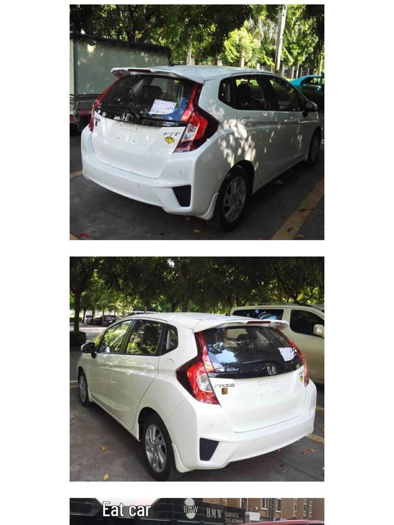 For Honda Fit 2014-2020 Rear Spoiler No-Drill RS Roof Spoiler with Light GK5