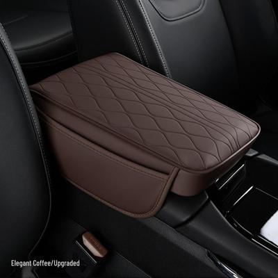 Coussin d'accoudoir de voiture en mousse à mémoire de forme: Support de coude rehaussé avec design à ondulations d'eau et poches