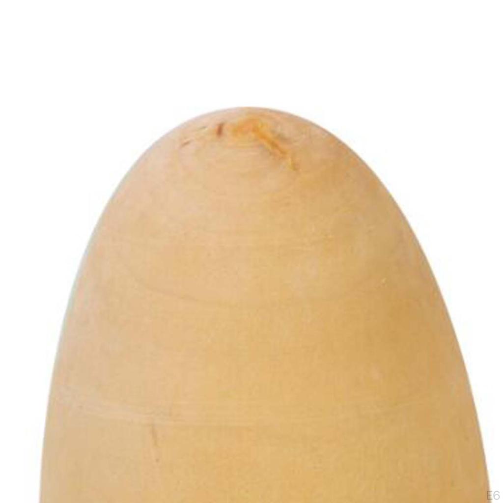 5 Pieces Portable Wood Eggs Hand Painted Facial Educational Toy Travel Games Practical Simulation