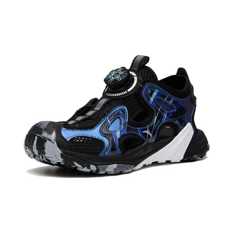 Anta Comfortable Versatile Non-Slip Kids Sandals Kids sandals Black Blue 312326933-1