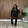 Women's Zip Up Tracksuit with Mock Neck and Waist Athletic Two Piece Set