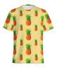 Tropical 3D Printed Pineapple T-Shirt Boys Summer Hawaiian Fruit Pattern T-Shirt Vacation Beach Short Sleeve