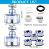 Bathroom Sink Faucet Filter, 360° Rotating FaucFilters Purifier Kitchen Tap Filtration Removes Chlorine Fluoride Heavy Metals Hard Water for Home &