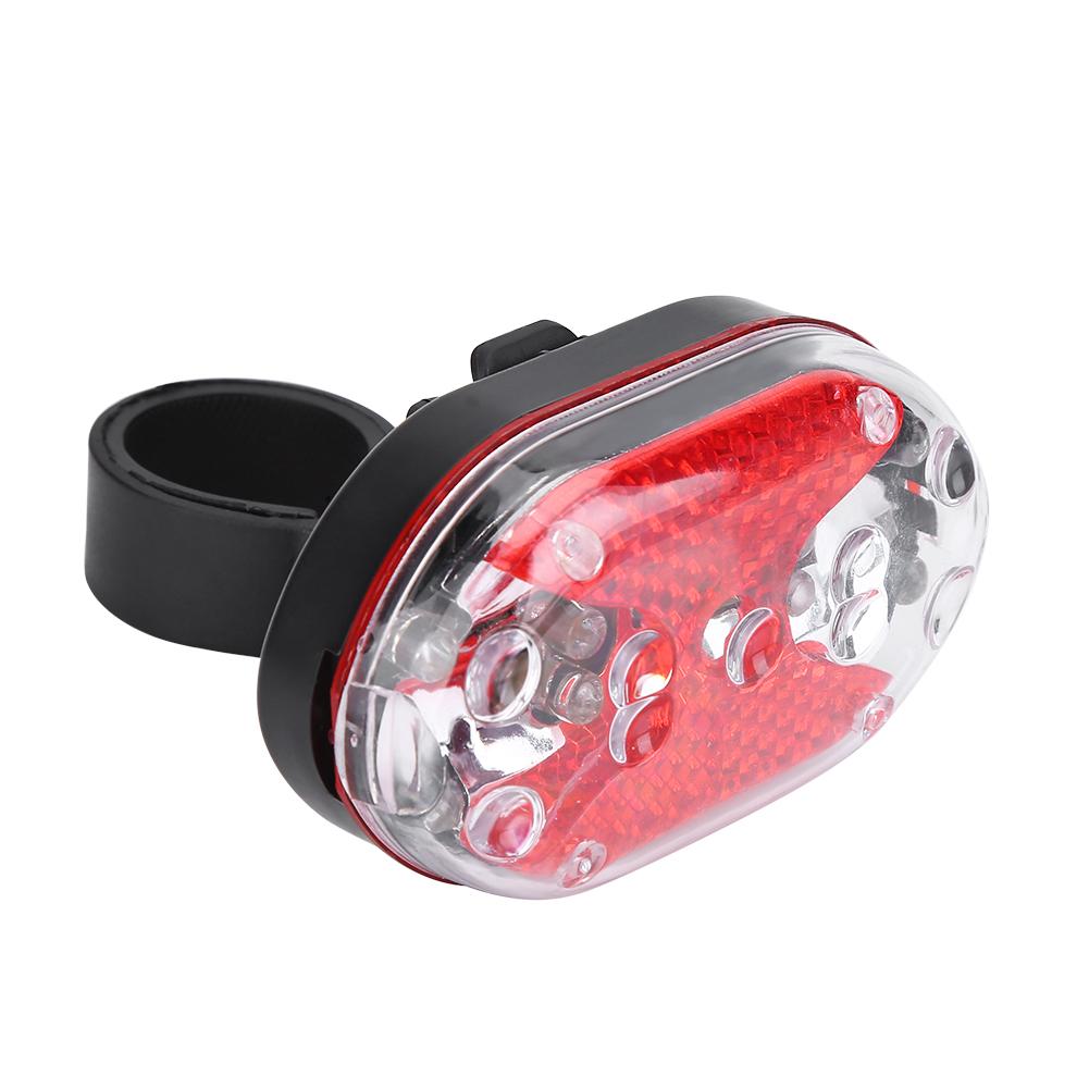 Outdoor LED Bike Rear Saddle Lamp Tail Safety Warning Red Light (Red)