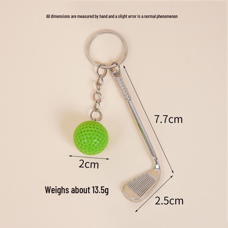 Golf Ball Keychain Pendant: Creative Sports Accessory for Couples