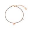 Silver Gray Ribbon Bracelet SC24C13E