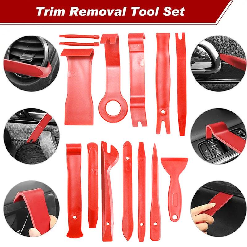 Car Trim Removal Set, Plastic Panel Fastener Removal Tool, Car/Trim/Panel/Door/Audio/Auto Clip Pliers/Terminal Removal Tool Kit