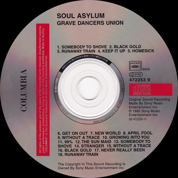 CD SOUL ASYLUM - Grave Dancers Union  4722539 Columbia 1998 Europe Rock Used