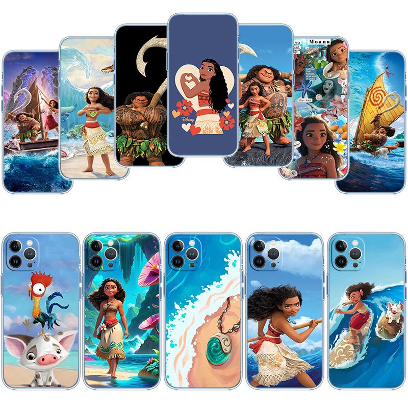 Moana Transparent Phone Case for Motorola Moto G10 G20 G30 G31 G32 G34 G35 G41 G42 G50 G51 G52 G55 G60 G60S