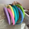 Sweet Candy-colored Fine-style Sponge Hairband for Girls, A New Trendy Korean Version of French-style Colorful Headband Hair Accessory