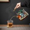 Electric Ceramic Tea Brewer with Heat-Resistant Glass Kettle - Fully Automatic Steam Heating Tea Boiler