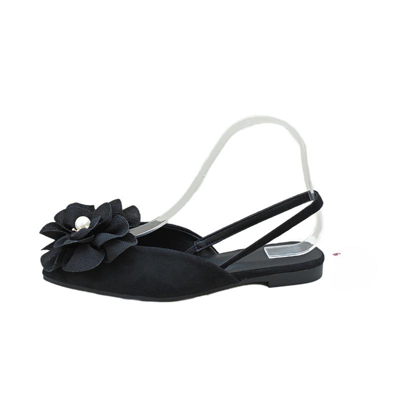 Fashion 2025 Summer Closed Toe Women's Sandals Fashion Floral New Daily Light Comfortable Plus Size Best Seller Flat Sandals Zapatos