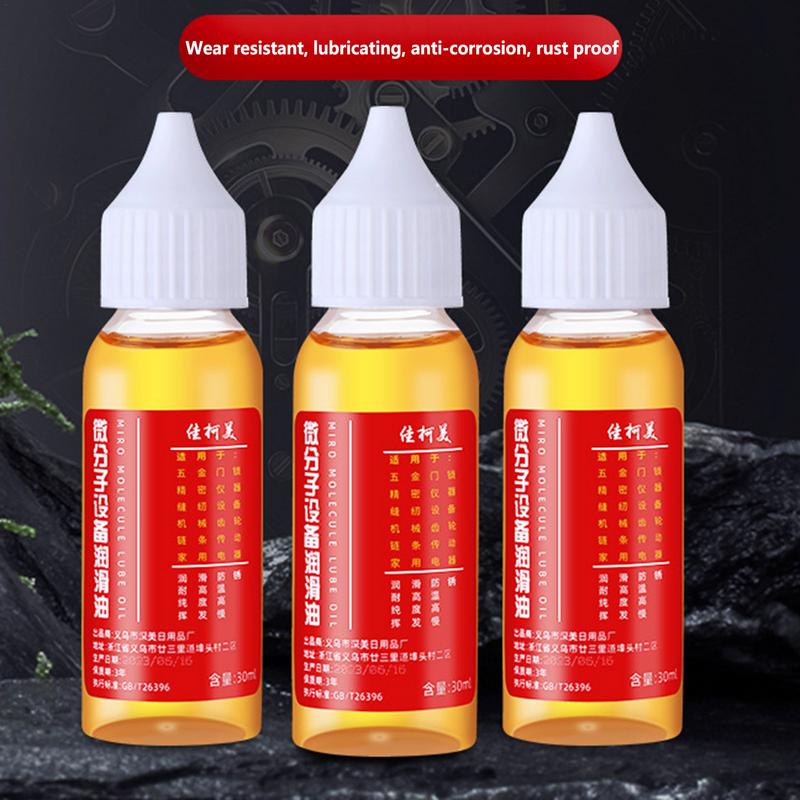 30ml Machinery Lubrication Oil Car Parts Maintenance Oil Rust Proof Zipper Fan Hinge Door Keyhole Bearing Gear Lubrication Oil