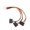 4Pin Ide To 3 Serial Ata Sata Power Splitter Extension Cable Connectors Computer