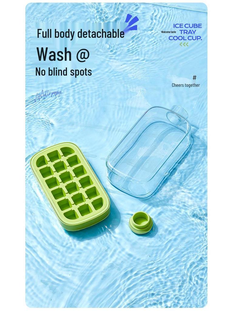 Trendy Ice Cube Tray: Zero-Contact Removal, Outdoor Straw Cup & Fitness Curling Pot