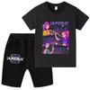WA1239 Kinder Jungen Mädchen Kpop Rumi Zoey Mira Druck Kurzarm T-Shirt Shorts Hosen Sets