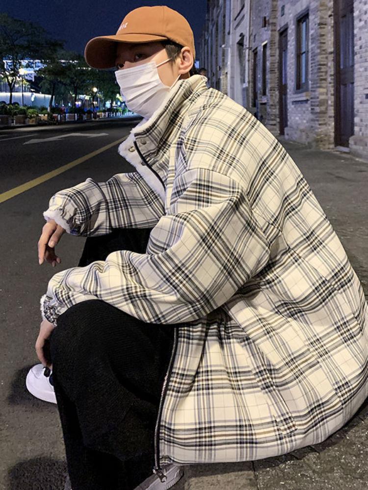 Мужская зимняя модная хлопковая куртка с длинными рукавами — фото 5