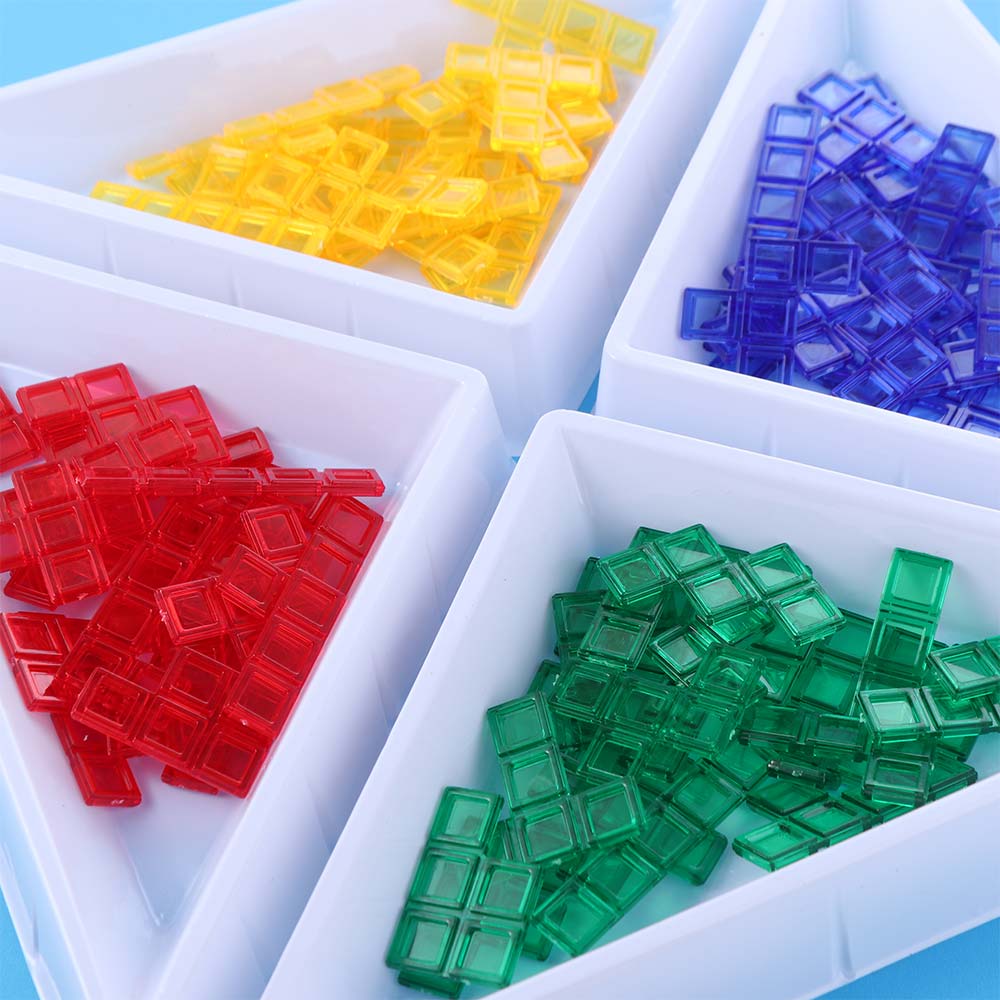 Early Education Colored Squares Game Montessori Puzzle Strategy Board  Family Party Indoor