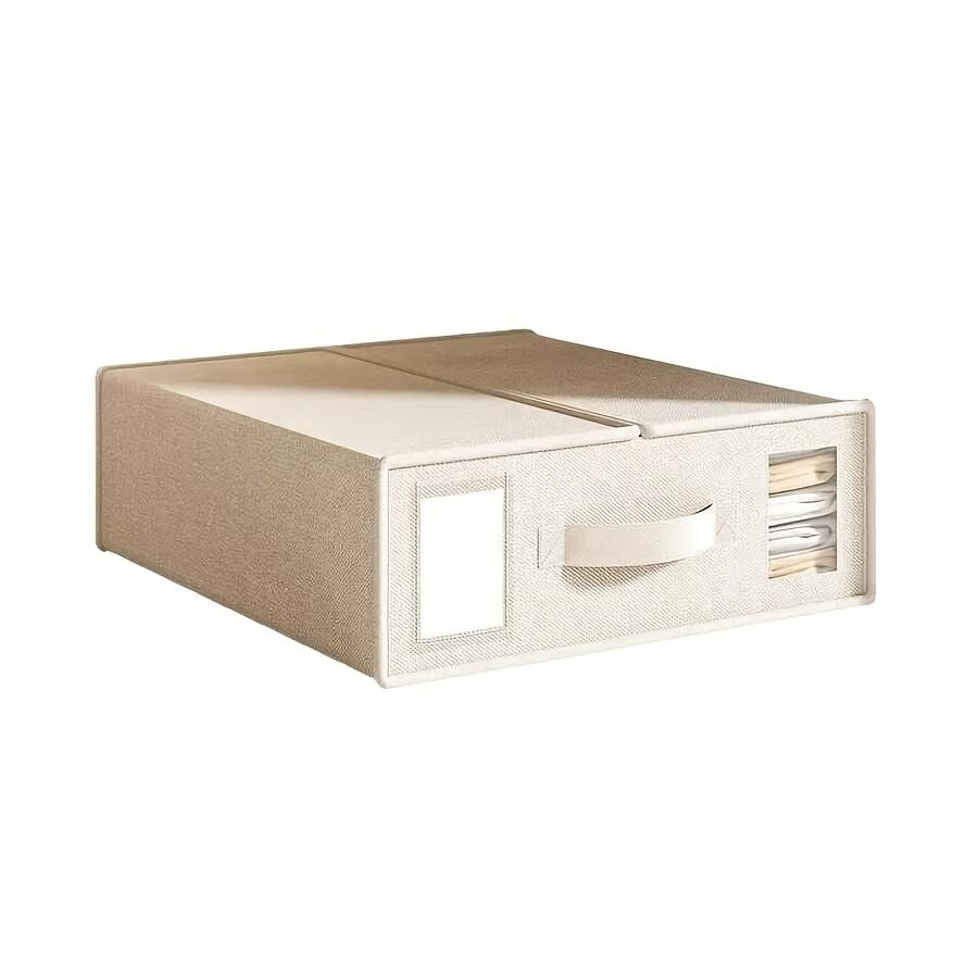 

New Solid Color Simple Non-woven Fabric Bed Sheet Storage Box Fabric Bed Sheet Storage Wardrobe Bedroom Duvet Cover Storage Box