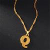 26 Alphabet Gold Plated Pendant Necklace Accessories Initial Necklace For Women Dainty Gold Letter A-Z Pendant