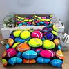 Colorful Tennis Balls Set For Practice Kid'S And Adults' Bedroom Decor, Exquisite Three-Piece Bedding Set Gift
