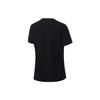 Li Ning Fitness Series Solid Color Ice Feel Comfortable Loose Short Sleeve T-Shirt Women Tops Black ATST216-2