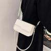 2024 Women's Korean Retro Small Square Crossbody Bag - Versatile Solid Color, Casual Single Shoulder Style