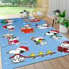 Snoopy Christmas Celebration Carpet Rug Soft Washable Anti Slip Home Living Room Sofa Mats Personalized Christmas Rug