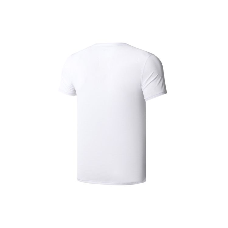 Li Ning Training Series Casual Sports Round Neck Letter Short Sleeve T-Shirt Men Tops White ATSQ227-1