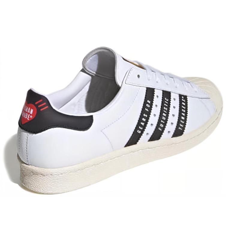 Adidas Human Made X Adidas Superstar 'Gears For Futuristic Teenagers White Black' Sneakers FY0728