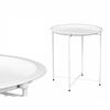 Folding Side Table - Gift Decor - WR4405.1 - White - 46.8 X 50.2 X 46.8 Cm - 4 Units - Lightweight - Easy To Store