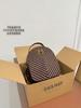 Ms. Swallow Diamond Embossed Leather Commuter Backpack - New Fashion Light Luxury Small Bag