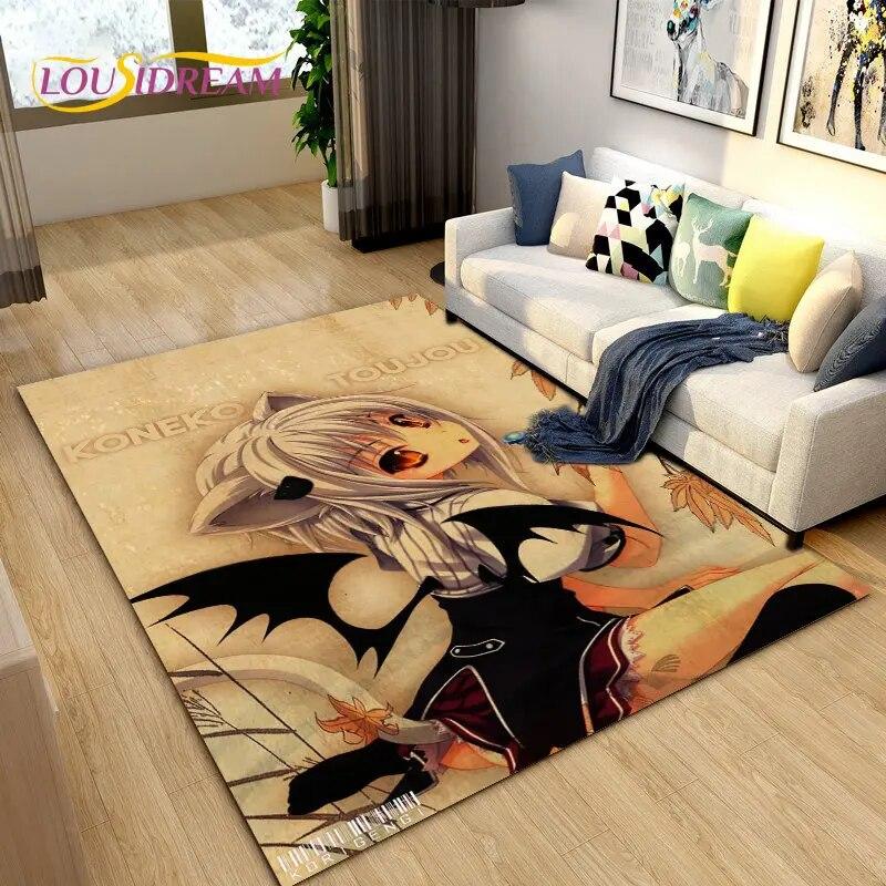 3D High School D×D Sexy Anime  Area Rug,Carpet Rug for Living Room Bedroom Sofa Doormat Decoration,kids Play Non-slip Floor Mat