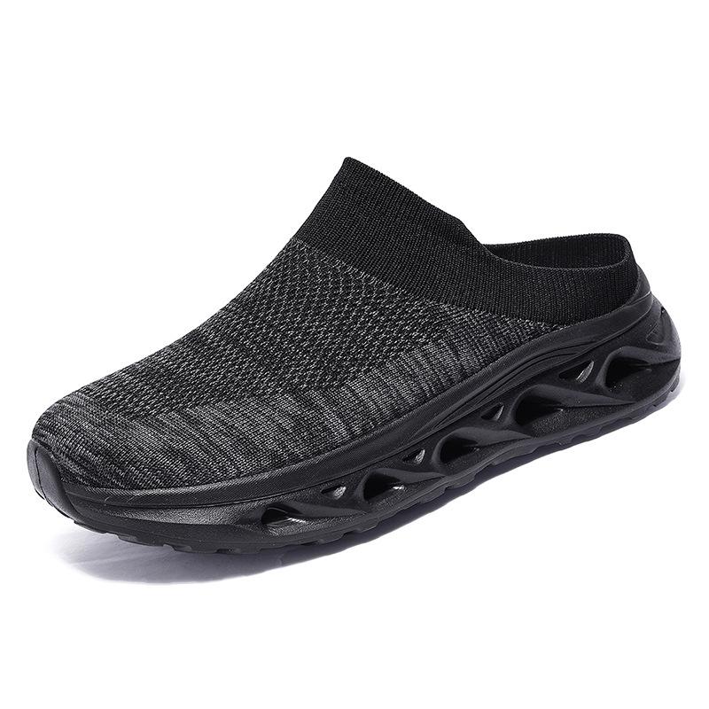 Large Size Men's Shoes Breathable Mesh Socks Shoes Casual Fly-woven Sports Shoes Couple Hiking Shoes Men