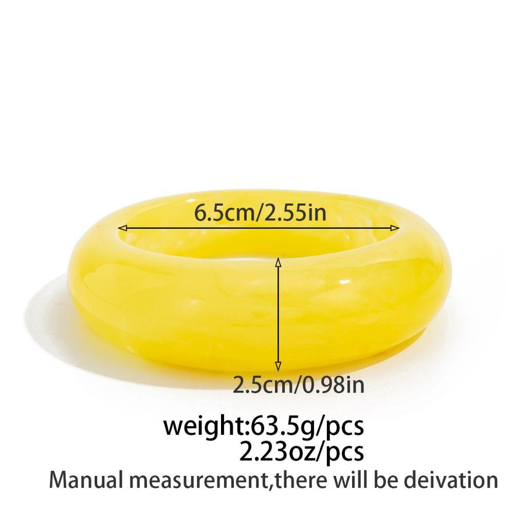 Schmieren Unregelmäßiges Breites Armband Böhmisch Retro Handring Einzigartiger Acryl-Armreif Dekoration