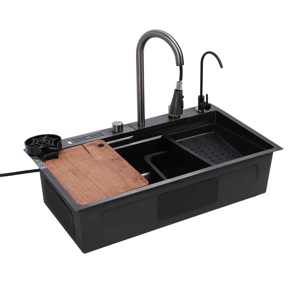 Drop In Kitchen Sink Multifunction Single Bowl Stainless Steel Kitchen Sink Workstation with 360 Deg