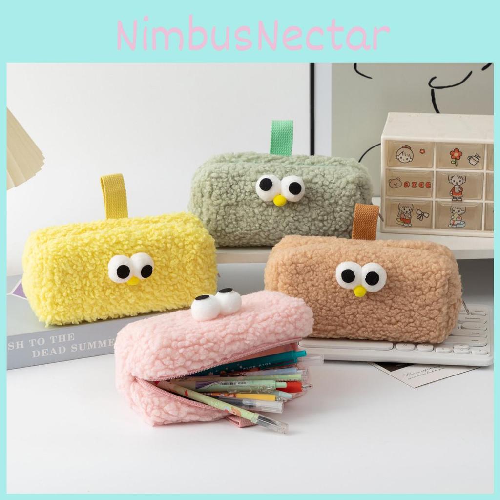 Plush Pen Case For Kids Large Capacity Storage For School Stationery And Gifts